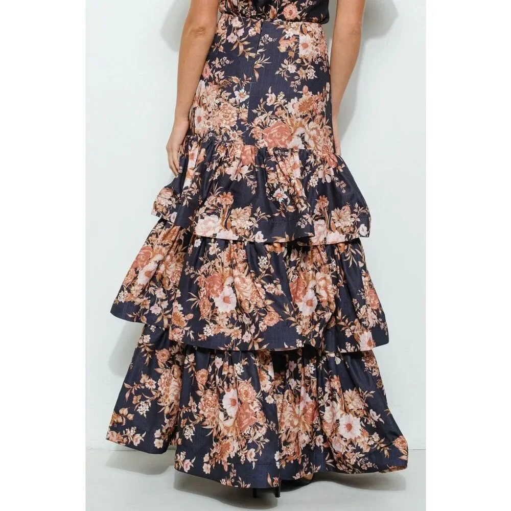 AiNa Catalina Floral Blouse & FLORAL ZIMM Maxi SKIRT Set - size S - Picture 4 of 8